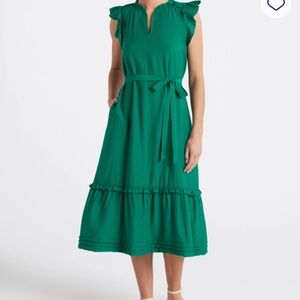 41 Hawthorn Ella Poplin Flutter Sleeve Dress